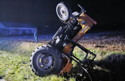 Ursus w rowie, kierowca w szpitalu – nieoświetlony ciągnik to śmiertelne zagrożenie